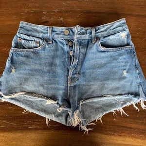 GRLFRND denim cutoff shorts